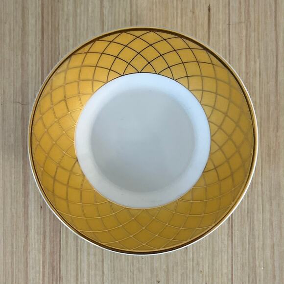 Yau Shing Demitasse Vintage Gold Accent Fine Porcelain Espresso Cup Set - Picture 6 of 8